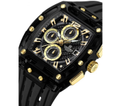 Naviforce 7105 Black Gold Men’s Quartz Watch | Elegant Analog Luxury Stainless Steel Design