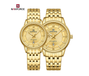 Naviforce NF8040 Classic Exquisite High Quality Romantic Gift Stainless Steel Couple Watches GGG 
