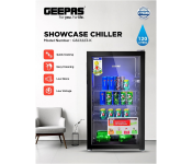Geepas Showcase Chiller GSC1223K 120L Quick Cooling Image
