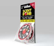Scent Bomb Black Cherry Hanging Air Freshener – Long Lasting Car & Home Fragrance Made in USA