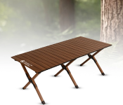 Tobys Table01 Sturdy Foldable Wooden Table with 6 Image