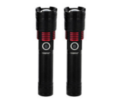Geepas GFL4667 Rechargeable LED Flashlight – Portable, Bright & Durable Lighting Device