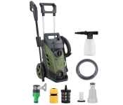 Pressure Washer 1800W, 150 Bar Max Pressure, Self-Priming, Total Stop System, Lightweight, Includes Foam Gun & Accessories, Compact Eco-Friendly Design SK201-18B