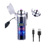 Dual Arc Plasma USB-C Rechargeable Windproof Waterproof Flameless Lighter for Camping & Outdoors