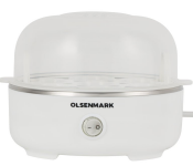 Olsenmark Egg Boiler OMEB7043 – 7 Eggs, 360W, 3 Cooking Modes, Auto Off, SS Plate, Measuring Cup, Overheat Protection