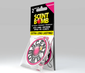 Scent Bomb Pomegranate Hanging Air Freshener – Long Lasting Car & Home Fragrance Made in USA