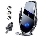 Generic Wireless Car Charger, 15 Watt Fast Charging Auto Clamping Car Charger Cell Phone Holder, Universal Hands-Free Car Charger Holder