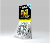 Scent Bomb Baby Powder Hanging Air Freshener – Long Lasting Car & Home Fragrance Made in USA