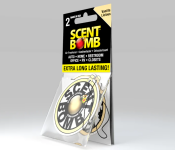 Scent Bomb Vanilla Licious Hanging Air Freshener Image