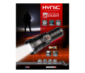 HL887 Tactical Zoomable LED Flashlight 50W | 12000mAh Battery | Power Bank, Digital Display, Waterproof