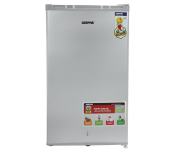 Geepas 89L Single Door Refrigerator GRF110SPE – Direct Cool, Quick Cooling, Temp Control, Glass Shelves, Low Noise, Grey