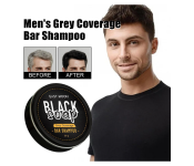 Gray Hair Reverse Bar SoapNatural Black Soap for Image