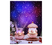  Star Projection Night Light – 360° Rabbit Rechargeable Night Light-Ceiling Projectionv