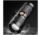 USB Rechargeable Flashlight GT50 Black Image