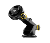 Denx Model DX1286 Universal Car Phone Holder, 360° Rotation Dashboard & Windshield Mount, Strong Suction Cup, Zinc Alloy/Silicone Anti-Slip Material
