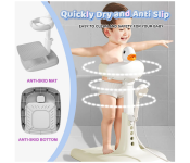 Adjustable Height Baby Shower Stand with AntiSlip BaseBath Image