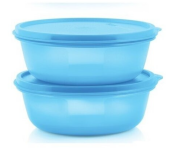 Tupperware SS Bowl 15L Aqua Blue Airtight Image