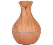 Ultrasonic Aroma Humidifier with ColorChanging LED Wood Grain Image
