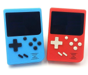 Portable Retro Handheld Gaming Console | Built-in 400 Classic Video Games | 3-Inch LCD Screen | TV Output, Rechargeable | Multiplayer Support, Black