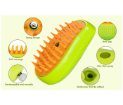 Pet Steam Comb Cat Dog Hair Collection Massage Image