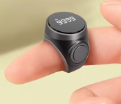 Tasbih Ring Smart Counter with Vibrating Alarm and Image