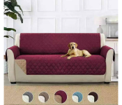 Reversible Sofa Protector Cover for Pets Spills and Image