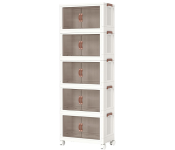 SKYTOUCH Plastic Storage Bins 5Tier Cabinet with Lids Image