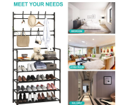 Multifunctional Shoe and Hat Rack Hall TreeFreestanding Image