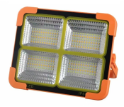 Portable Solar LED Flood Light - 300W High Brightness Rechargeable Emergency Lamp, IP66 Waterproof Outdoor Security Light with USB Charging for Camping, Garden, and Home Use