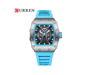 CURREN 8438 Mens Luxury Rectangle Quartz Watch Image