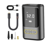 Car Wireless Air Pump wLight Portable Bike Inflator Image