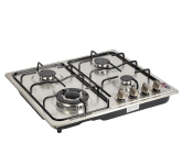 Olsenmark OMCH1824 2 In 1 Built in Gas Hob with Auto Ignition & Low Gas Consumption - Silver
