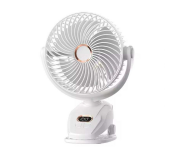 Customized Mini Portable LED Display Battery Desk Fan Image