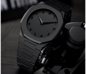 Arabic Aura Men's Watch with Arabic Numerals Matte Black Minimalist Analog Watch | Trending Wristwatch With Octagonal Case