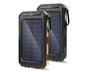 Multi Interface 20000mah Wireless Charger Solar Outdoor Powerbank Image