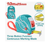 TOTAL 10m x 25mm Professional Measuring Tape Image