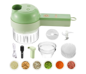 Generic 4 In 1 Handheld Electric Vegetable Cutter Image