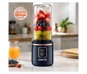 Geepas GSB44058 Rechargeable Portable Blender 420 ML Tritan Bottle and Motor Base - White