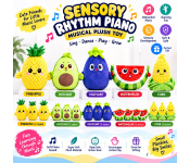 Sensory Rhythm Piano Musical Plush Toy for Kids Image