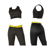 Taqdeer 1545 3 Pieces New Hot Neoprene Body Shaper Set - Black - Medium