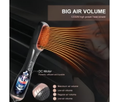 Joy Professional Styling Brush, 2 In 1 Professional Hair Dryer Brush Negative Ion Blow Dryer Straightening Brush Hot Air Styling Comb Electric Hair Straightener Styler