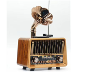 DENX DX722 Classic Radio Retro Gramophone Speaker with Image