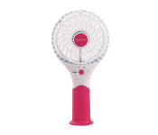 Geepas GF9617 7 Watts ABS Rechargeable Mini Fan - Rose Red