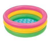 Intex ZX-57107 61 x 22CM Inflatable 3-Rings Sunset Glow Baby Pool