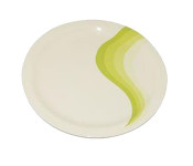 Royalford RF8082 8-inch Melamine Ware Super Rays Flat Plate - Mint Green