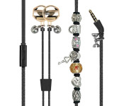 Promate VOGUE-2 Wristband Style Wired Stereo Earphone - Black