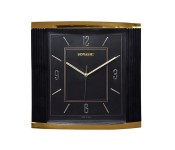 Sonashi SWC-807S Wall Clock with Silent Sweep Movement, Black