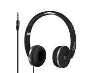 Promate Swing Dynamic On-Ear Stereo Headset with Hi-Fi Sound, Black