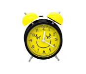 DND DD13117-YEL Analog Alaram Clock - Black & Yellow