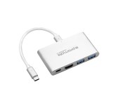 Promate Unihub-C USB-C Type C Hub-C,Silver